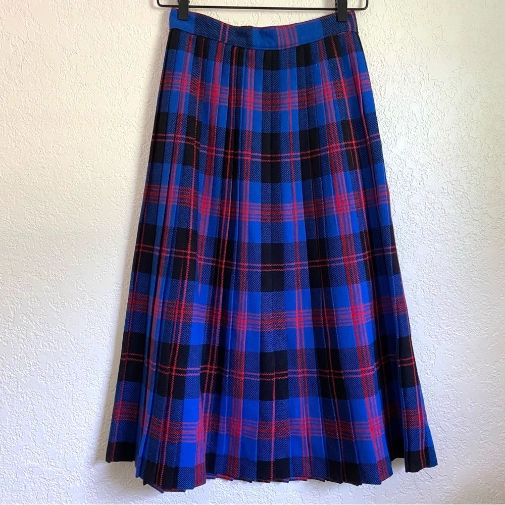 Westerlind Vintage Plaid Pleated Skirt